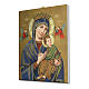 Tela pittorica quadro Madonna del Perpetuo Soccorso 25x20 cm s2