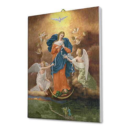 Cuadro sobre tela pictórica Virgen de los Nudos 70x50 cm 2