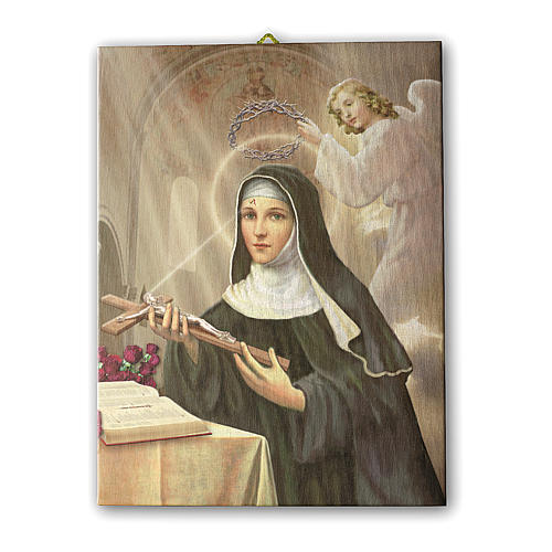 Saint Rita of Cascia canvas print 25x20 cm 1