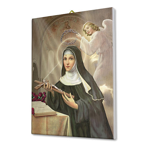 Saint Rita of Cascia canvas print 25x20 cm 2