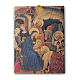 Quadro su tela pittorica Adorazione Magi di Gentile Fabriano 25x20 cm s1