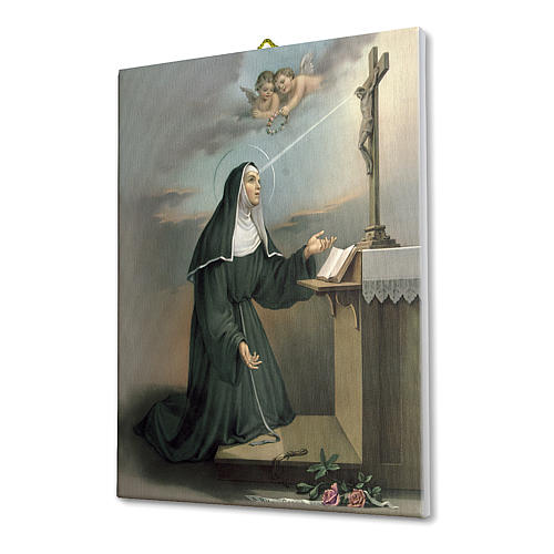 Bild auf Leinwand, Heilige Rita von Cascia, 25x20 cm 2