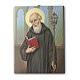 Saint Benedict print on canvas 25x20 cm s1