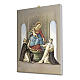 Quadro su tela pittorica Madonna del Rosario di Pompei 25x20 cm s2