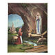 Cuadro sobre tela pictórica Aparición de la Virgen con Bernadette 25x20 cm s1