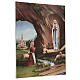 Cuadro sobre tela pictórica Aparición de la Virgen con Bernadette 40x30 cm s3
