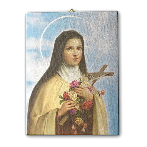 Saint Therese of Lisieux print on canvas 25x20 cm 1