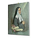 Quadro su tela pittorica Santa Bernadette 25x20 cm s2