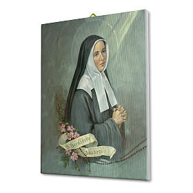 Saint Bernadette print on canvas 25x20 cm