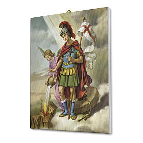 Saint Florian canvas print 25x20 cm