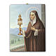 Saint Clare of Assisi print on canvas 25x20 cm s1