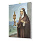 Saint Clare of Assisi print on canvas 25x20 cm s2