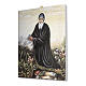 Saint Charbel printed on canvas 25x20 cm s2