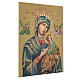 Cuadro sobre tela pictórica Virgen del Perpetuo Socorro 40x30 cm s3