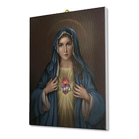Bild auf Leinwand Unbeflecktes Herz Mariä, 40x30 cm
