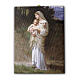 Bild auf Leinwand Die Jungfrau mit dem Lamm nach Bouguereau, 25x20 cm s1