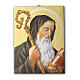 Saint Benedict printed on canvas 25x20 cm s1
