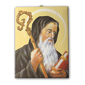 Saint Benedict canvas print 25x20 cm