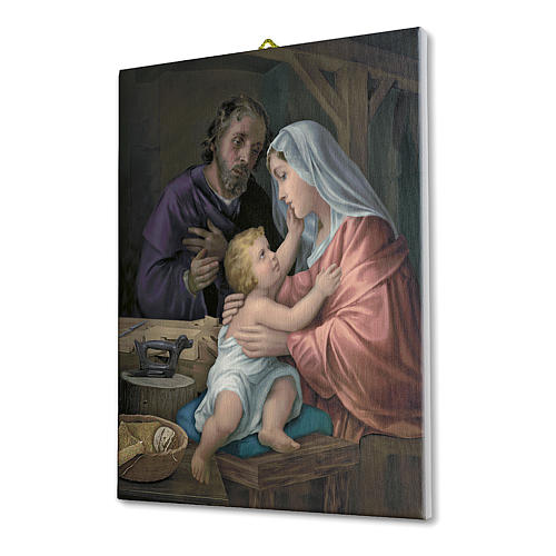 Cadre sur toile Sainte Famille vintage 25x20 cm 2