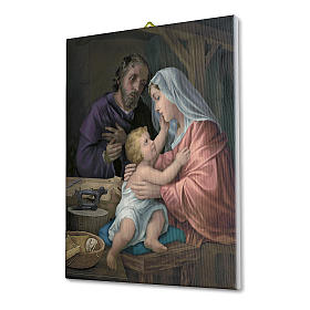 Holy Family printed on canvas 25x20 cm