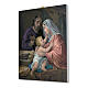 Holy Family printed on canvas 25x20 cm s2