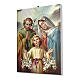 Cadre sur toile Sainte Famille avec lys 25x20 cm s1