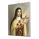 Cuadro sobre tela pictórica Santa Teresa del Niño Jesús 25x20 cm s2