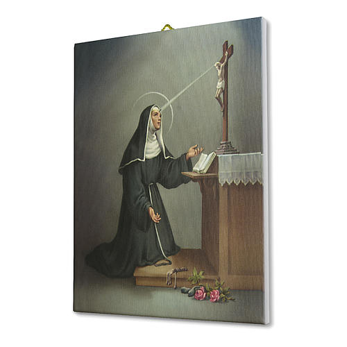 Saint Rita print on canvas 25x20 cm 2