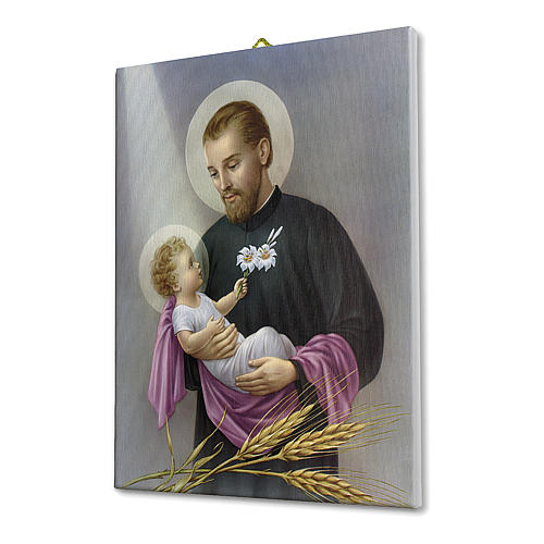 Saint Cajetan printed on canvas 25x20 cm 2