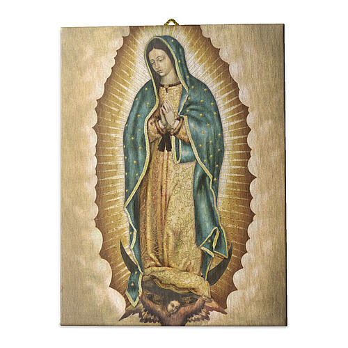 Bild auf Leinwand Unsere Liebe Frau von Guadalupe, 25x20 cm 1