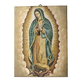 Quadro tela pictórica Nossa Senhora de Guadalupe 40x30 cm