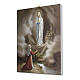 Quadro su tela pittorica Apparizione di Lourdes 40x30 cm s2