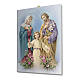 Cadre sur toile Sainte Famille avec roses 25x20 cm s2
