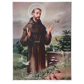 Saint Francis of Assisi canvas print 40x30 cm