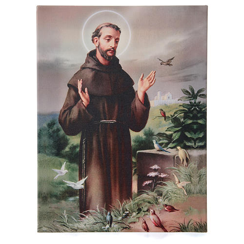 Saint Francis of Assisi canvas print 40x30 cm 1