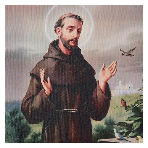 Saint Francis of Assisi canvas print 40x30 cm 2