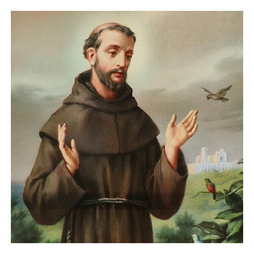 Obraz na płótnie święty Franciszek z Asyżu, 70x50 cm 2