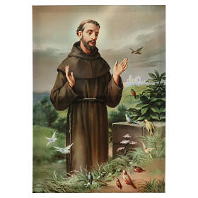Painting on canvas Saint Francis of Assisi 70x50 cm