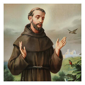 Painting on canvas Saint Francis of Assisi 70x50 cm