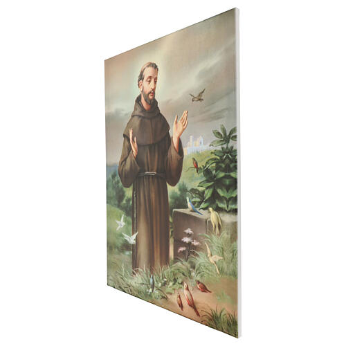 Painting on canvas Saint Francis of Assisi 70x50 cm 3