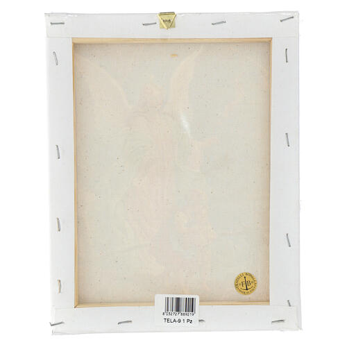 Guardian Angel canvas painting, 10x8 in 3