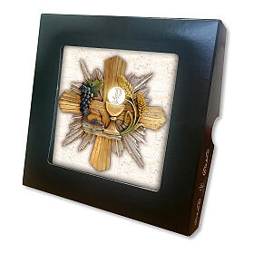 Bedruckte Keramikfliese Symbole der Eucharistie, 10x10 cm
