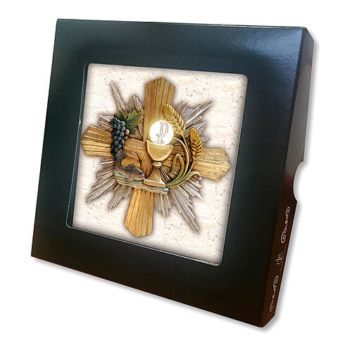 Bedruckte Keramikfliese Symbole der Eucharistie, 10x10 cm 2