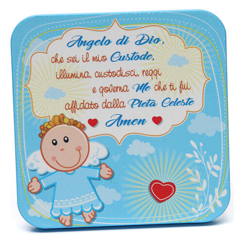 Small wooden picture Blue Angel of God 1