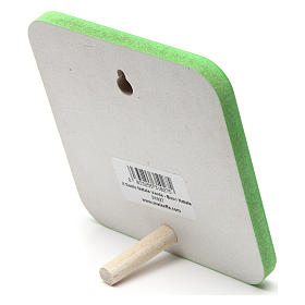 Tableaux, gravures, manuscrit enluminé: Cadre en bois Saint Noël Vert