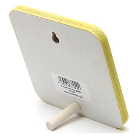 Tableaux, gravures, manuscrit enluminé: Cadre en bois Joyeux Noël Jaune