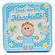 Light blue wooden picture for baby boy s1