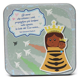 Quadros, Estampas, Manuscritos Iluminados: Quadrinho em madeira Nossa Senhora do Loreto cinzento