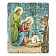 Shaped wooden Nativity picture hook on the back s1