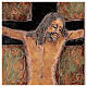 STOCK Gesù Crocifisso quadro in maiolica 35x25 cm s2